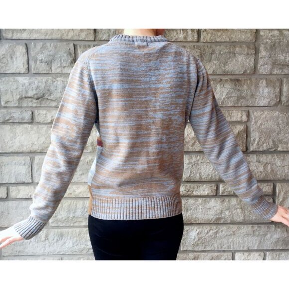 Vintage 'Caribou at Sunset' Southwest Pullover Sweater - Picture 2 of 4